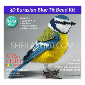 Blue Collared Lizard 15/0 Bead Kit –